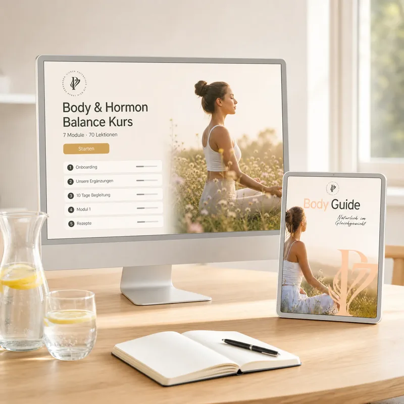 Programm Body & Hormon Balance auf Bildschirm und Tablet